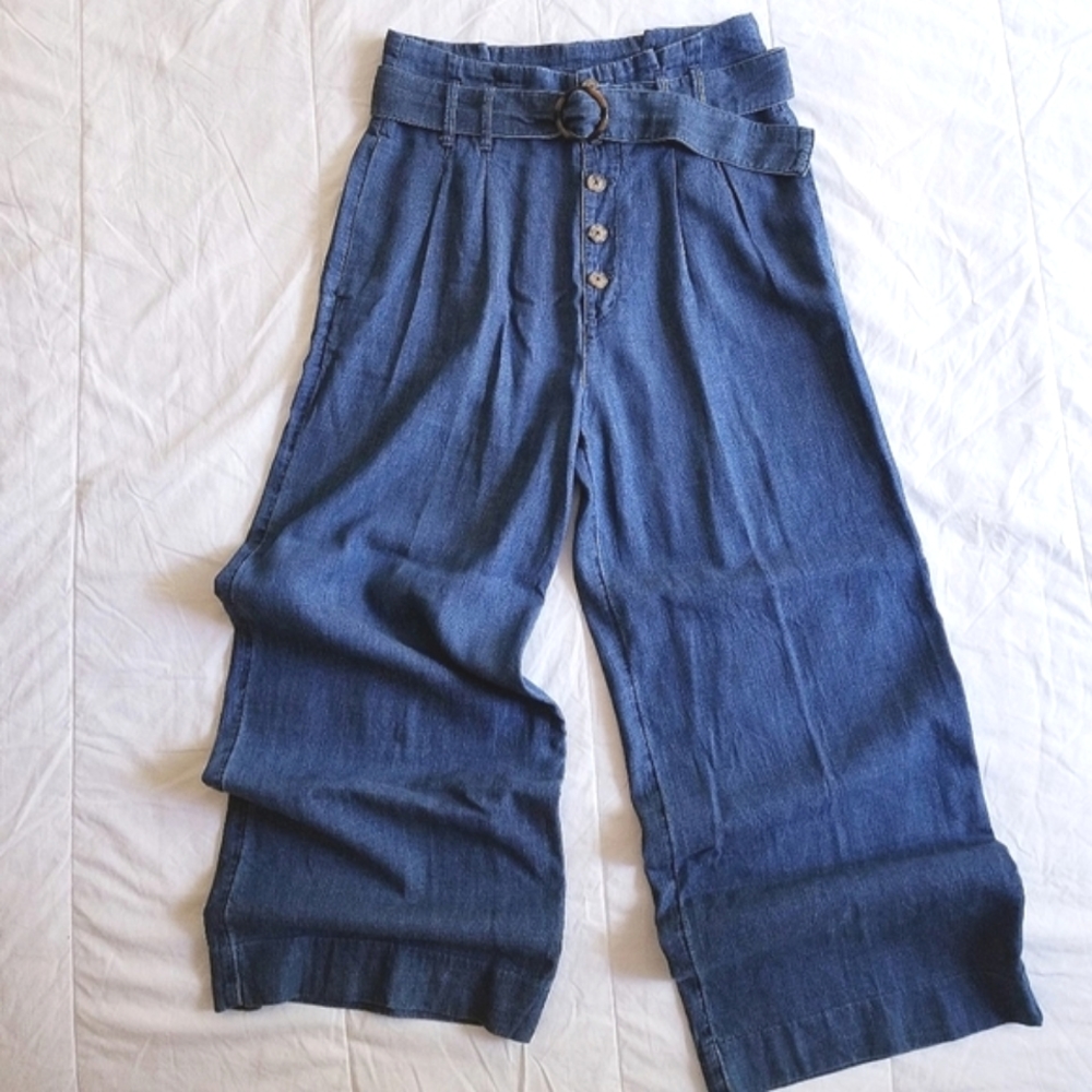 Abercrombie & Fitch Wide Leg ◇ High Waist Pleated Pants